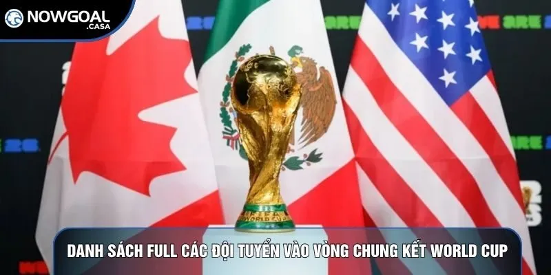 Danh sách full các đội tuyển vào vòng chung kết World Cup